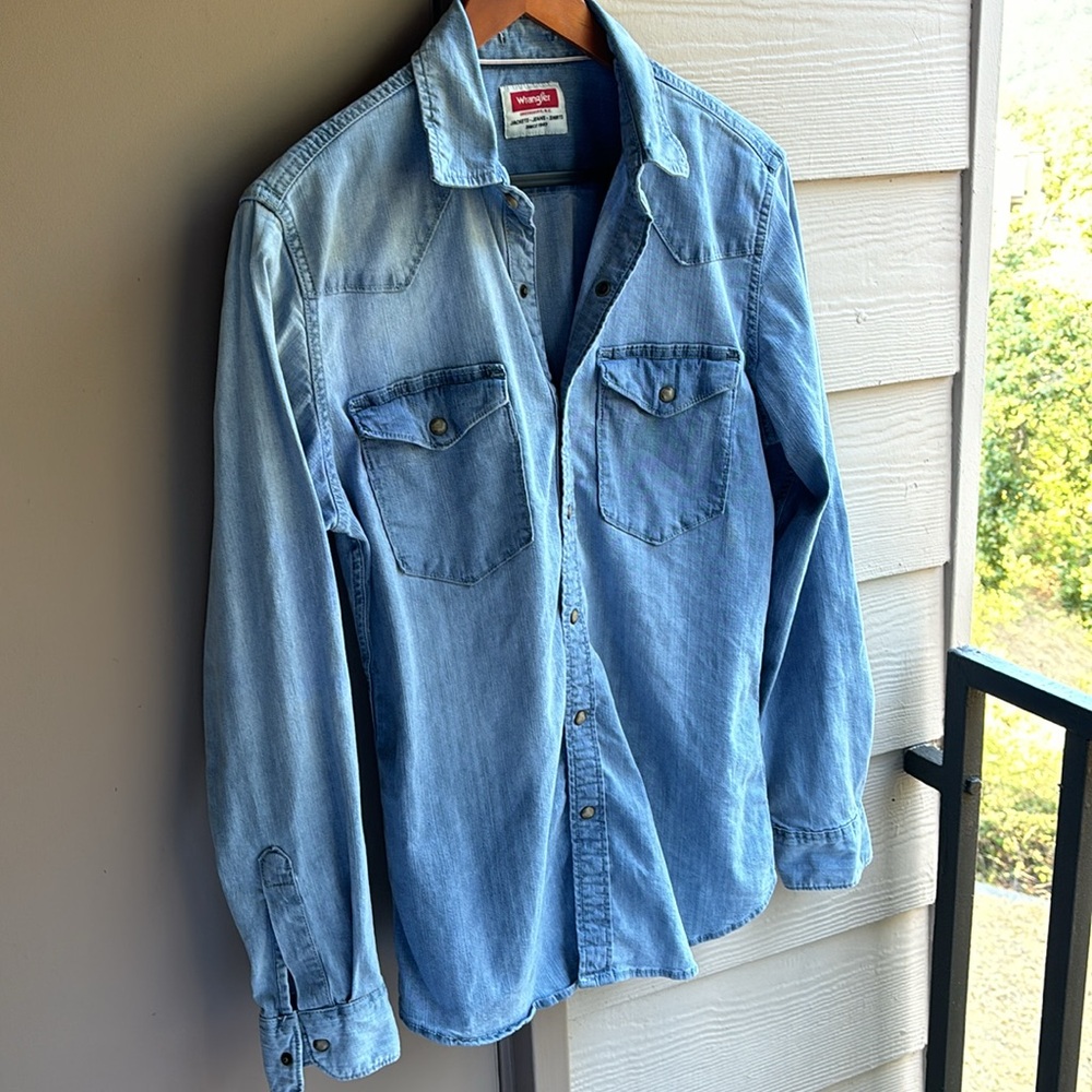 Wrangler vintage western denim shirt Med